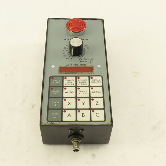 Kearney & Trecker Machine Manual Axis Jog Teach Pendant With Cable