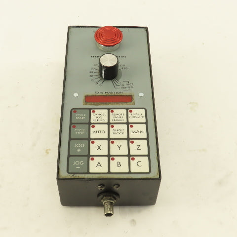 Kearney & Trecker Machine Manual Axis Jog Teach Pendant With Cable