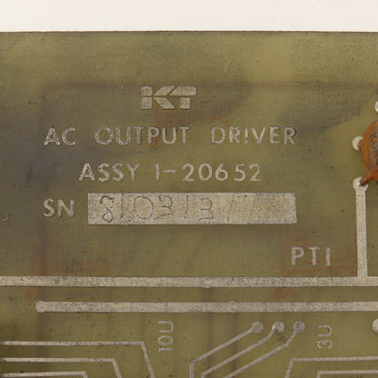 Kearney Trecker 1-20652 AC Output Driver Switch Board
