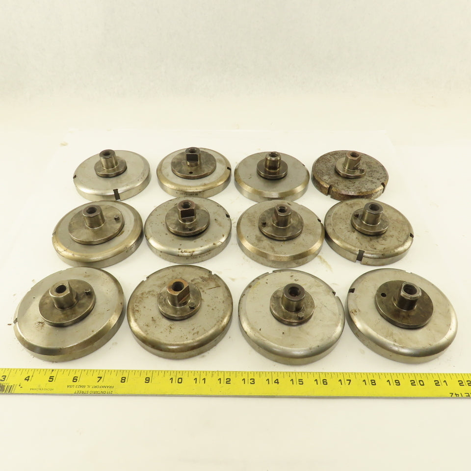 Strippit Super 30/30 Hydraulic Press Tooling Oblong Round Squares Lot Of 11 Sets
