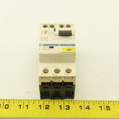 Telemecanique GV2-RT16 600V 3Ph 10Hp MAX Manual Motor Starter 9-14A Trip 3 Pole