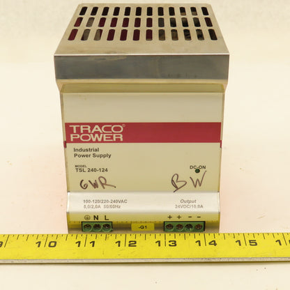 Traco Power TSL 240-124 Industrial Power Supply In 100-120/220-240 Out 24VDC/10A