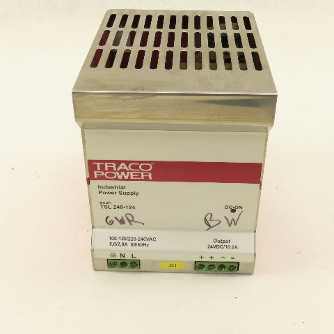 Traco Power TSL 240-124 Industrial Power Supply In 100-120/220-240 Out 24VDC/10A