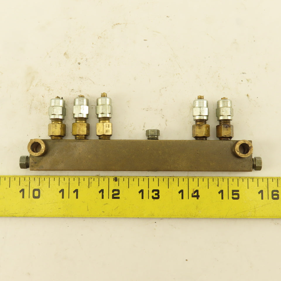IM21 Lubricator Manifold 10 Port 5/16" Ports