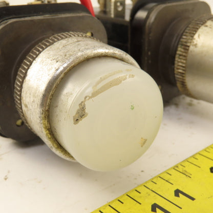 Allen Bradley 800T-PT16 600V Push Button Illuminated White Lot Of 2