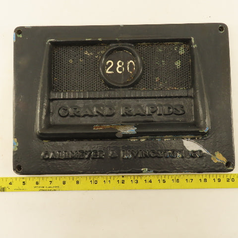 Gallmeyer & Livingston Model 280 Surface Grinder Name Plate Door Cover