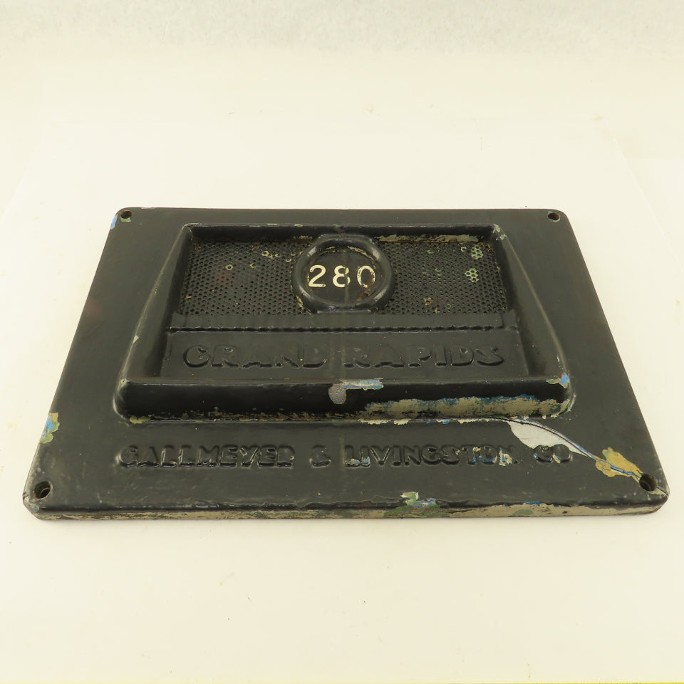 Gallmeyer & Livingston Model 280 Surface Grinder Name Plate Door Cover