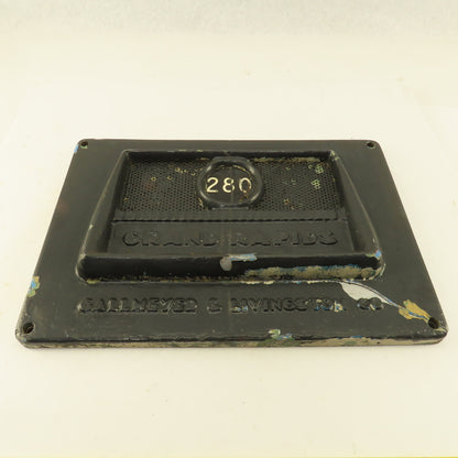 Gallmeyer & Livingston Model 280 Surface Grinder Name Plate Door Cover