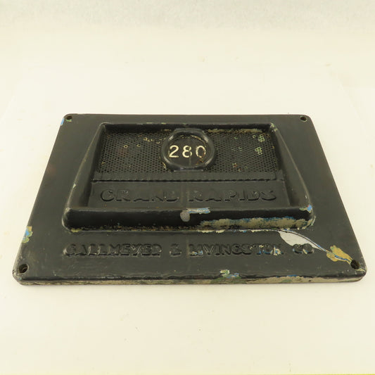 Gallmeyer & Livingston Model 280 Surface Grinder Name Plate Door Cover