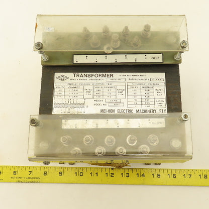 Mei-Hoh Model 8240 190-550V Pri 1.1kVa 100/30V Sec. Multitap 1Ph Transformer