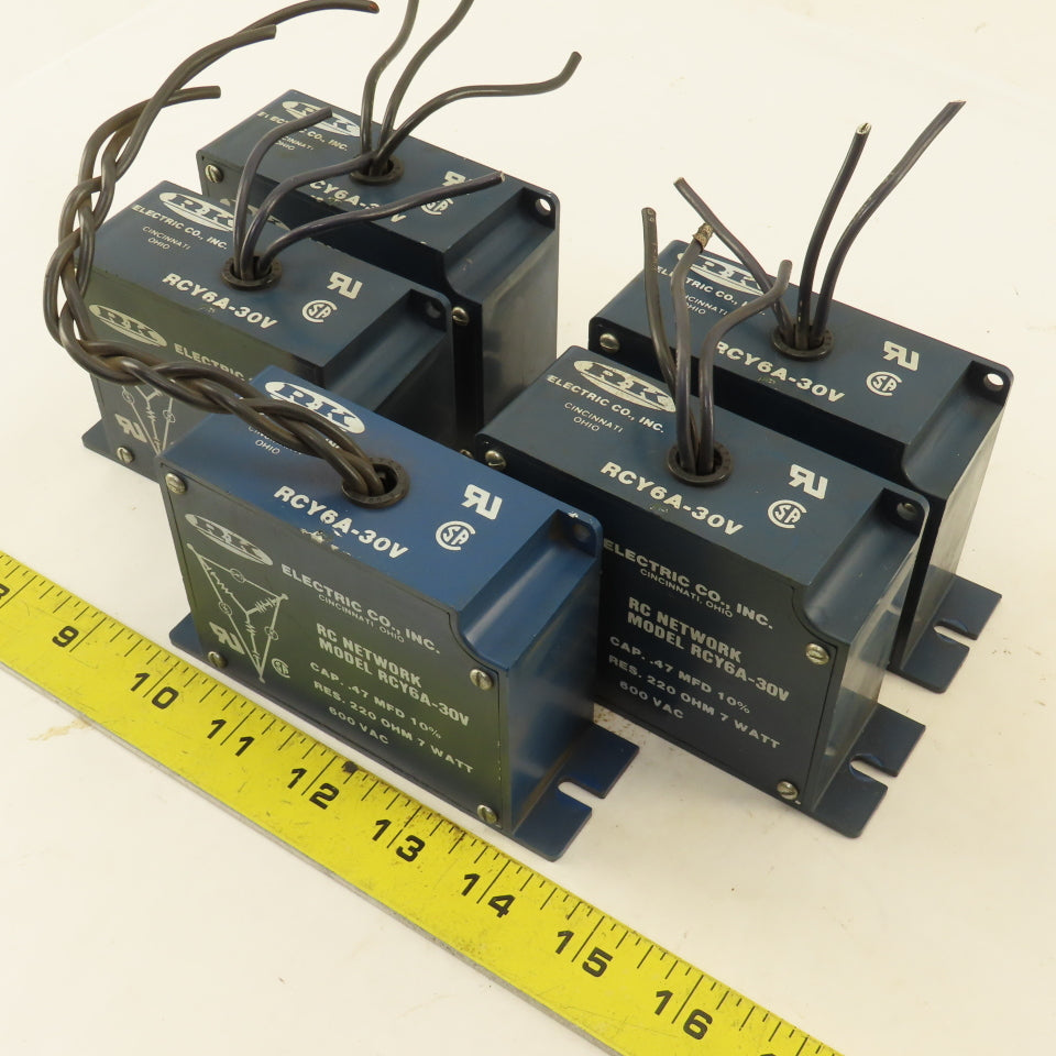 R K Electric RCY6A-30V 600VAC RC Network Filter Lot Of 5