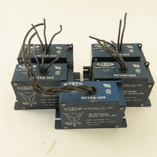 R K Electric RCY6A-30V 600VAC RC Network Filter Lot Of 5