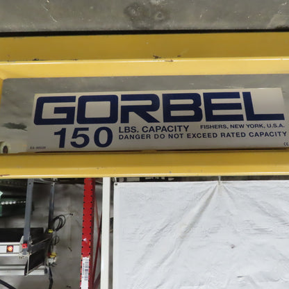 Gorbel 150lb Capacity Underhung Bridge Crane 21' Span