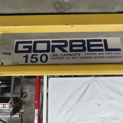 Gorbel 150lb Capacity Underhung Bridge Crane 21' Span