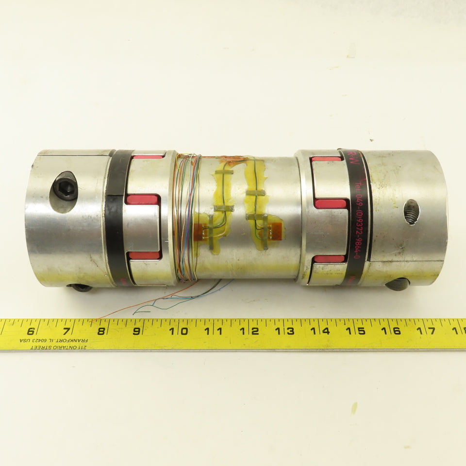 R+W 50mm x 55mm Bore Shaft Flexible Coupling  11" OAL