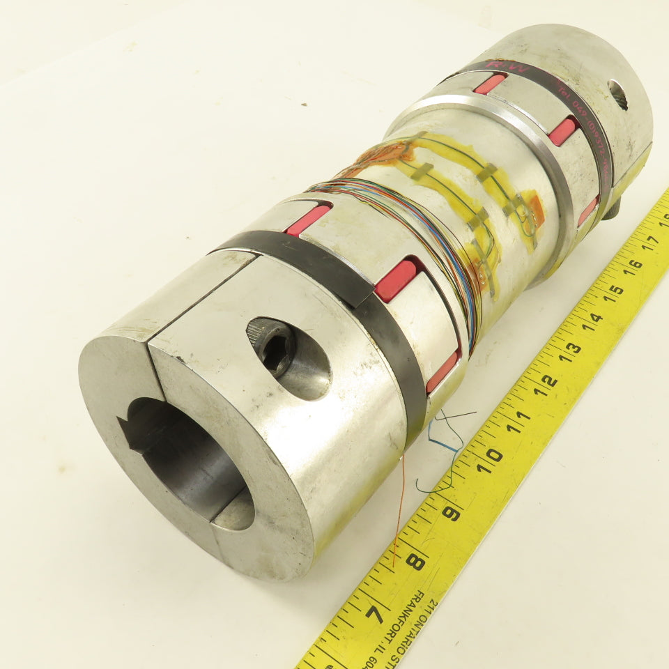 R+W 50mm x 55mm Bore Shaft Flexible Coupling  11" OAL