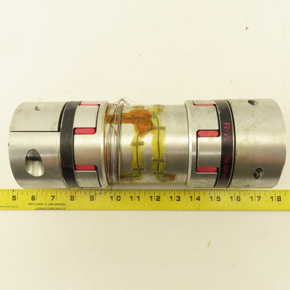 R+W 50mm x 55mm Bore Shaft Flexible Coupling  11" OAL