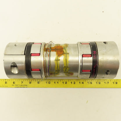 R+W 50mm x 55mm Bore Shaft Flexible Coupling  11" OAL
