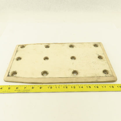 Cascade 356629 60F White Rubber Bolt On Contact Pad Paper Roll Clamp