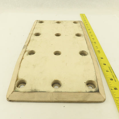 Cascade 356629 60F White Rubber Bolt On Contact Pad Paper Roll Clamp