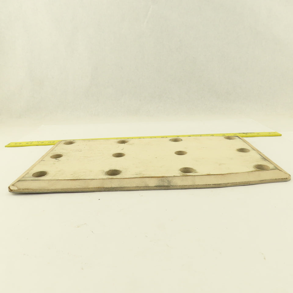 Cascade 356629 60F White Rubber Bolt On Contact Pad Paper Roll Clamp