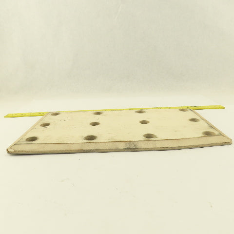 Cascade 356629 60F White Rubber Bolt On Contact Pad Paper Roll Clamp