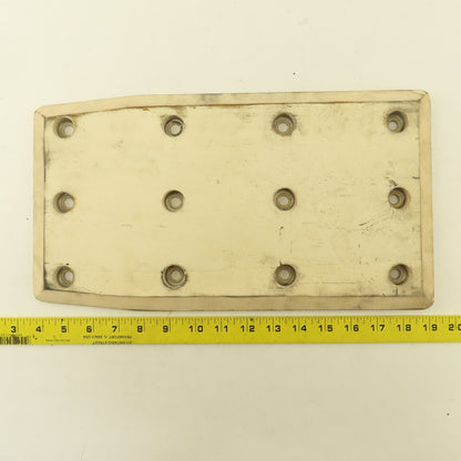 Cascade 356629 60F White Rubber Bolt On Contact Pad Paper Roll Clamp