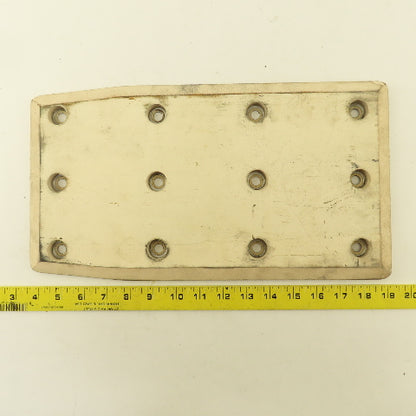 Cascade 356629 60F White Rubber Bolt On Contact Pad Paper Roll Clamp