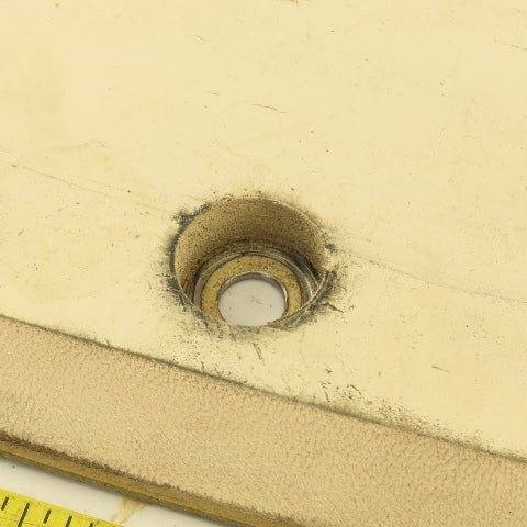 Cascade 356629 60F White Rubber Bolt On Contact Pad Paper Roll Clamp