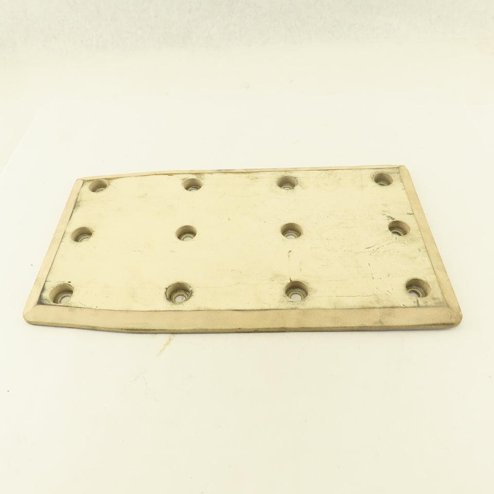 Cascade 356629 60F White Rubber Bolt On Contact Pad Paper Roll Clamp