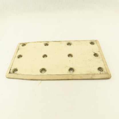 Cascade 356629 60F White Rubber Bolt On Contact Pad Paper Roll Clamp