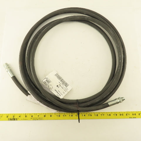 Yale 580043966 3/8" Hydraulic Hose 3/8" JIC Male Swivel Female 19' OAL