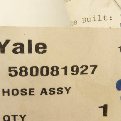 Yale 580081927 3/8" Hydraulic Hose 3/8" ORFS O-Ring Flat Face Male Female 10'