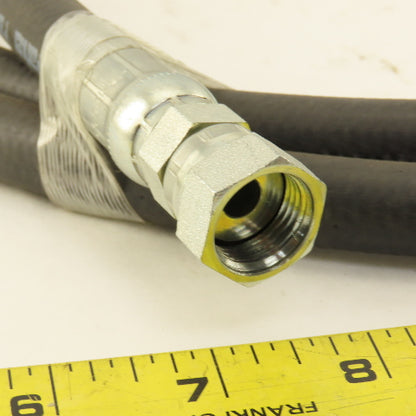 Yale 580081927 3/8" Hydraulic Hose 3/8" ORFS O-Ring Flat Face Male Female 10'