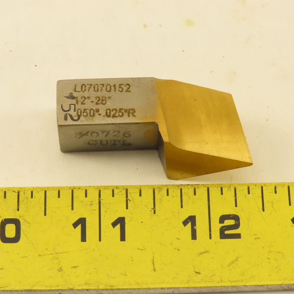 Gleason L07070152 Right Hand Cutting Blades 12°-26° 0.050" PW 0.025"R Wb Lot/23