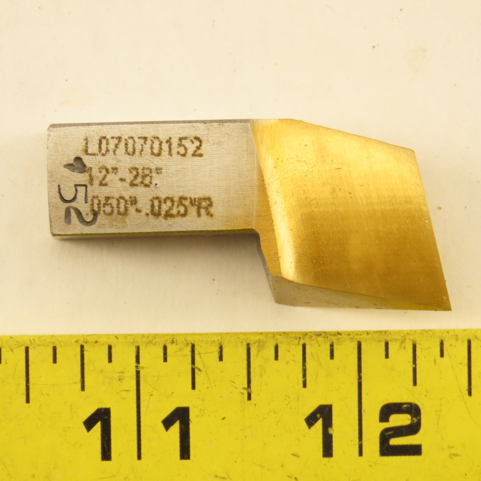 Gleason L07070152 Right Hand Cutting Blades 12°-26° 0.050" PW 0.025"R Wb Lot/23