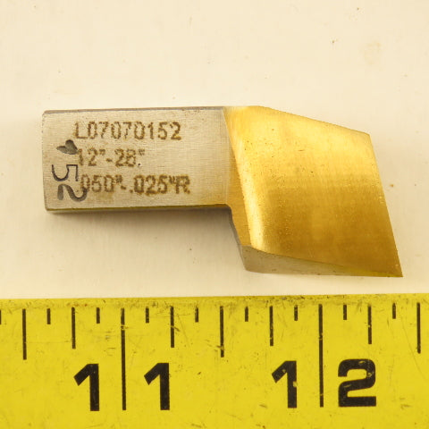 Gleason L07070152 Right Hand Cutting Blades 12°-26° 0.050" PW 0.025"R Wb Lot/23