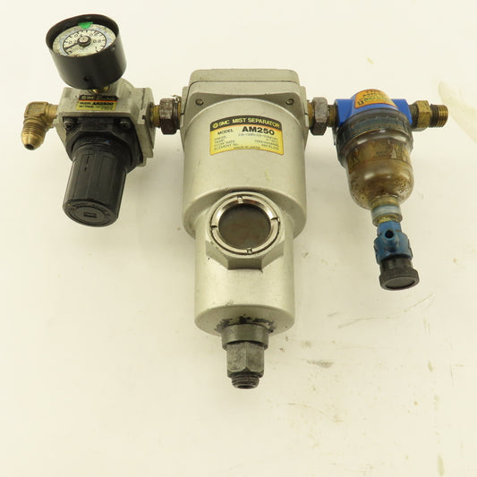 SMC AM250 AR2500 Airline Filter Regulator Mist Separator 3/8"-1/2"