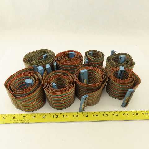 Houdaille Strippit HECC 80 Ribbon Cable Assortment From Machine Cabinet Lot Of 8