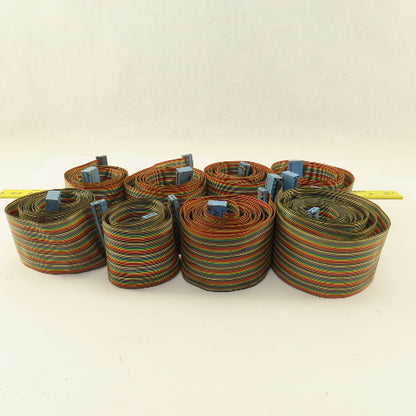 Houdaille Strippit HECC 80 Ribbon Cable Assortment From Machine Cabinet Lot Of 8