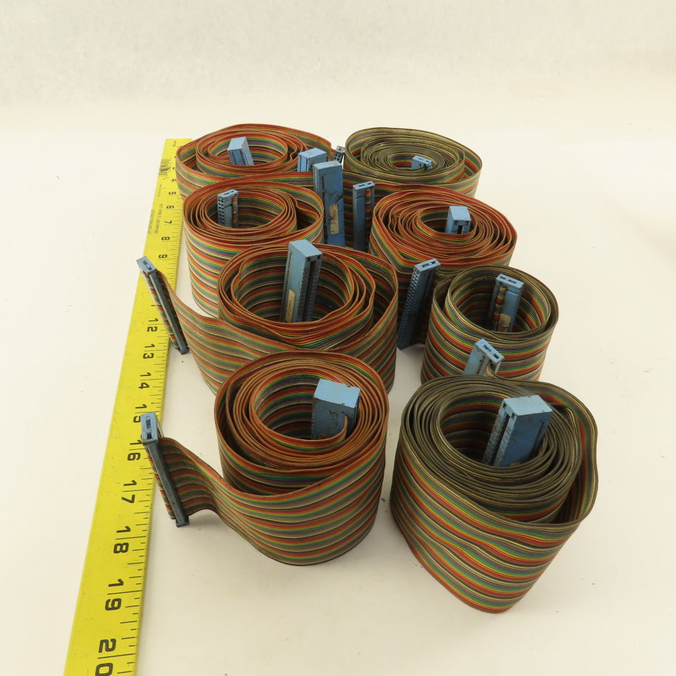 Houdaille Strippit HECC 80 Ribbon Cable Assortment From Machine Cabinet Lot Of 8