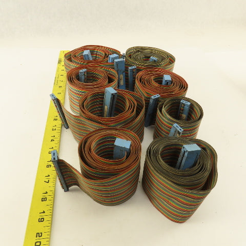 Houdaille Strippit HECC 80 Ribbon Cable Assortment From Machine Cabinet Lot Of 8