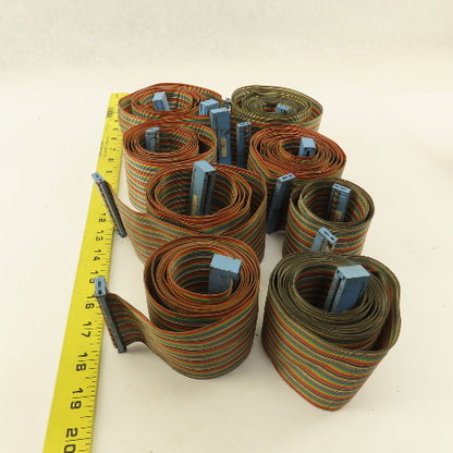 Houdaille Strippit HECC 80 Ribbon Cable Assortment From Machine Cabinet Lot Of 8