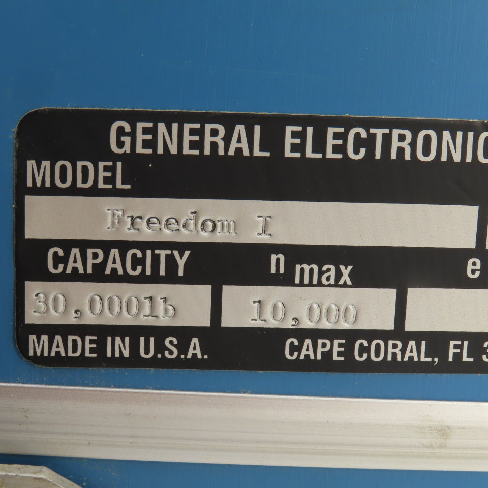 General Electronic Systems Freedom-I 30,000Lb Capacity Scale Readout 120V