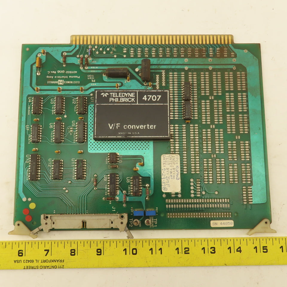 Houdaille 401520-000 Rev C Plasma Interface Assembly