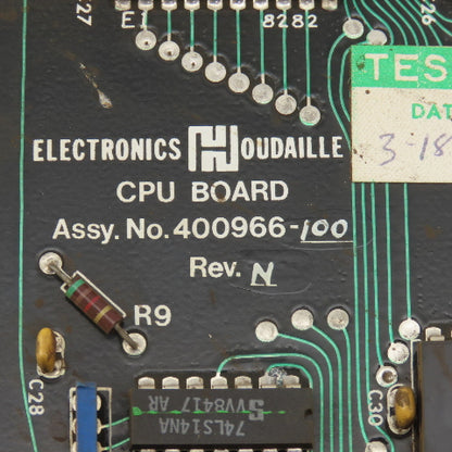 Houdaille 400966-100 Rev N CPU Board