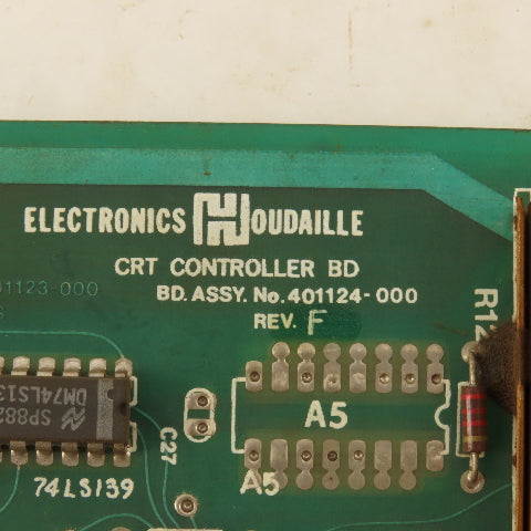 Houdaille 401124-000 Rev. F CRT Controller Board