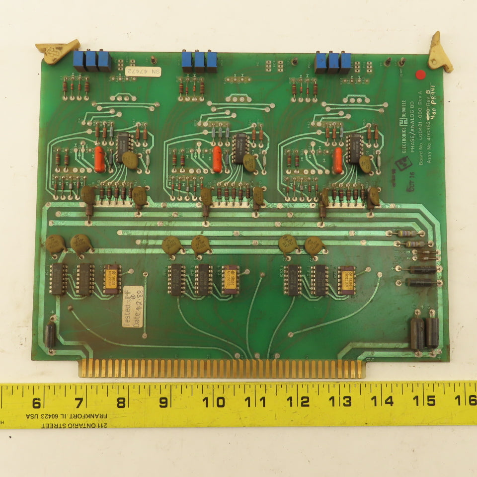 Houdaille 400482-400 PR941 Rev B Phase Analog Circuit Board