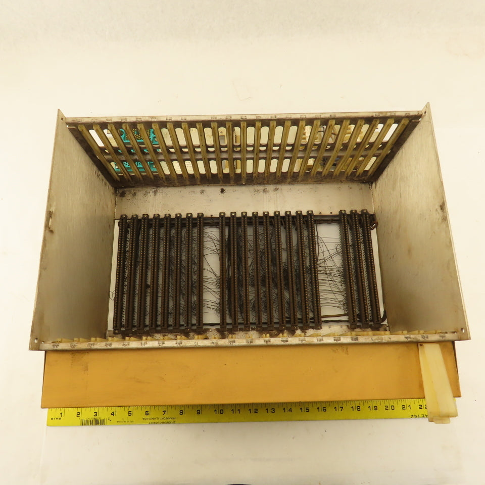 Houdaille 401425-000 Rev. BD 20 Slot Empty Card Rack Chassis Card Cage Assembly