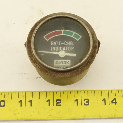 Clark Vintage Forklift Battery Charge Indicator Ammeter Ratrod